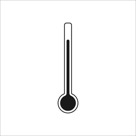 Thermometer symbol sign simple icon on backgroundのイラスト素材