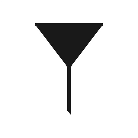 Funnel symbol sign simple icon on backgroundのイラスト素材