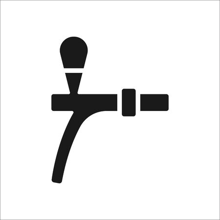 Beer tap symbol sign simple icon on backgroundのイラスト素材