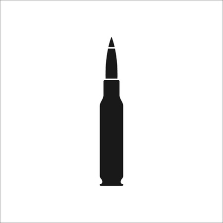Bullet symbol sign silhouette icon on backgroundのイラスト素材