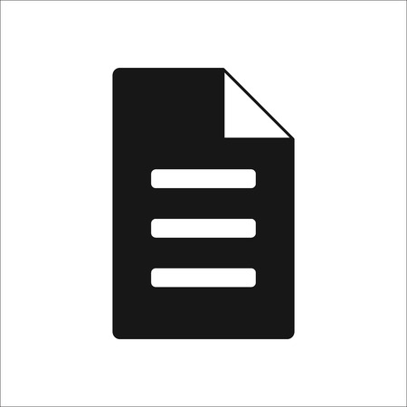 Paper list symbol sign silhouette icon on backgroundのイラスト素材