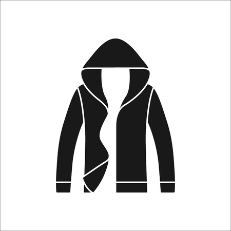 Jacket symbol simple silhouette icon on backgroundのイラスト素材