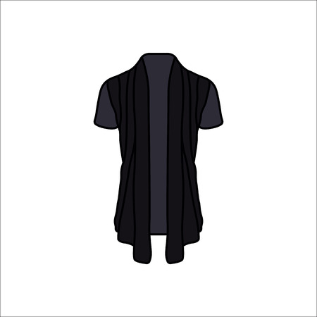 Men coat symbol simple flat icon on backgroundのイラスト素材