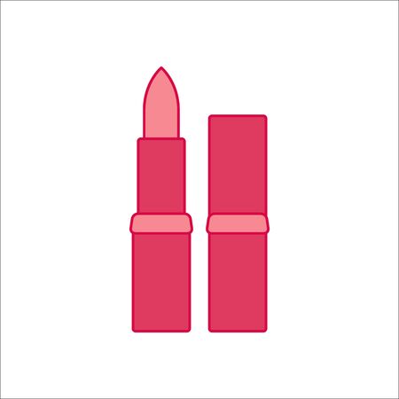 Lipstick symbol simple flat icon on backgroundの写真素材