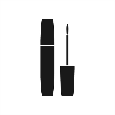 Lip gloss symbol simple silhouette icon on backgroundのイラスト素材