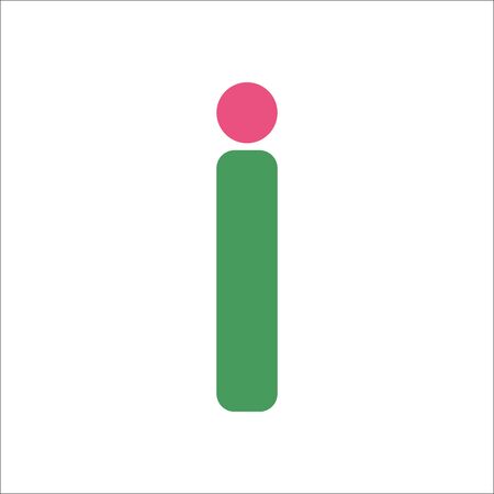Information symbol simple flat icon on backgroundのイラスト素材
