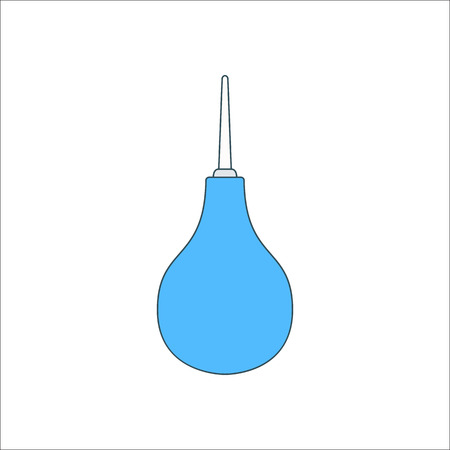 Medical pear symbol simple flat icon on backgroundのイラスト素材