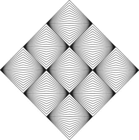 black and white pattern of fine lines. Cover geometric minimal. Vector abstract line pattern for poster design.のイラスト素材