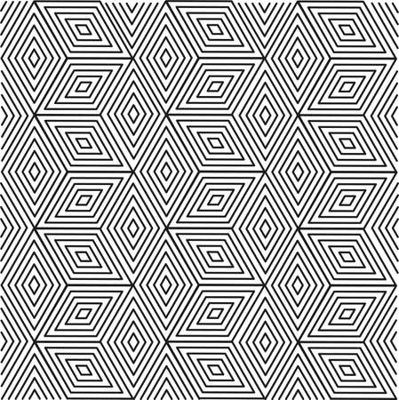 Geometric line art pattern abstract vector image. Seamless interlacing lines pattern modern vector imageのイラスト素材