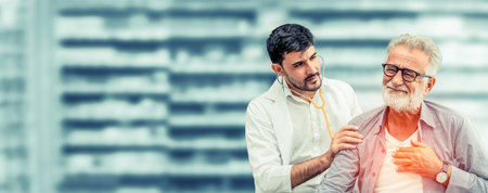 Patient visits doctor at the hospital. Concept of medical healthcare and doctor staff service.