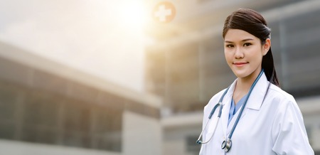 Professional doctor at the hospital. Medical healthcare business and doctor service.の写真素材