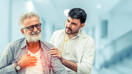 Patient visits doctor at the hospital. Concept of medical healthcare and doctor staff service.