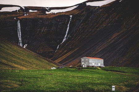 Beautiful mountain landscape of West Iceland in summer.