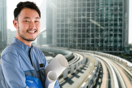 Industry worker or engineer working on industry project at work site. Engineering people solution...