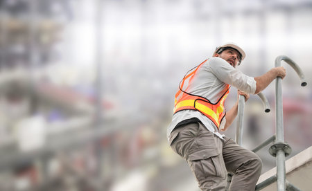 Industry worker or engineer working on industry project at work site. Engineering people solution...