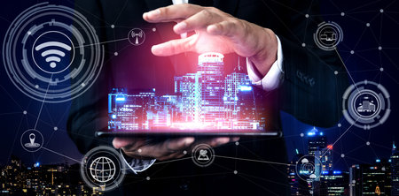 5G Communication Technology Wireless Internet Network for Global Business Growth, Social Media,...