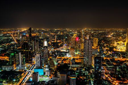 Cityscape and skyline of Bangkok City, Thailand. Bangkok is the largest city and the top travel destination of thailand.の写真素材