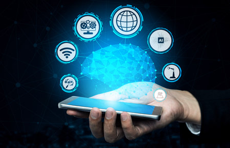 5G Communication Technology Wireless Internet Network for Global Business Growth, Social Media,...