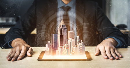 5G Communication Technology Wireless Internet Network for Global Business Growth, Social Media,...