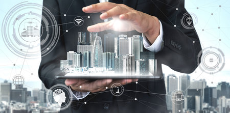 5G Communication Technology Wireless Internet Network for Global Business Growth, Social Media,...