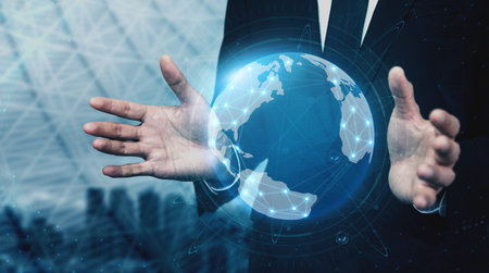 5G Communication Technology Wireless Internet Network for Global Business Growth, Social Media,...