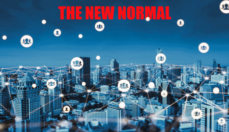 New normal concept effected by COVID 19 coronavirus that changes our lifestyle to new normal...