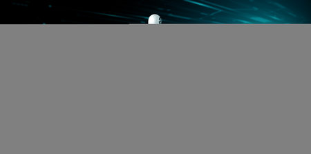 Running robot humanoid showing fast movement and vital energy in concept of future innovation...