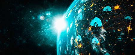 Cloud computing technology and online data storage in innovative perception . Cloud server data...