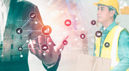 Smart warehouse management system with innovative internet of things technology to identify package...