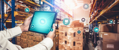 Smart warehouse management system with innovative internet of things technology to identify package...