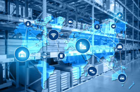 Smart warehouse management system with innovative internet of things technology to identify package...