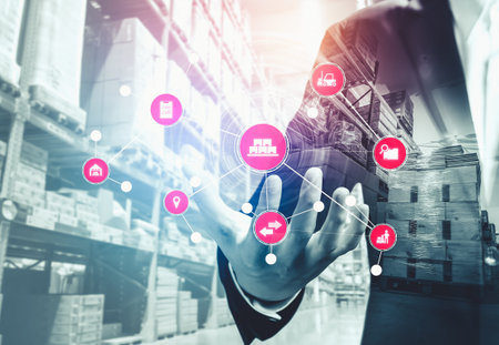 Smart warehouse management system with innovative internet of things technology to identify package...