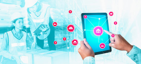 Smart warehouse management system with innovative internet of things technology to identify package...