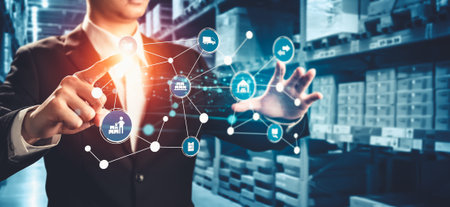 Smart warehouse management system with innovative internet of things technology to identify package...