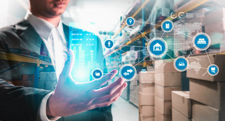 Smart warehouse management system with innovative internet of things technology to identify package...