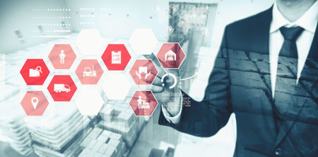 Smart warehouse management system with innovative internet of things technology to identify package...
