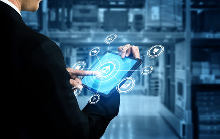 Smart warehouse management system with innovative internet of things technology to identify package...