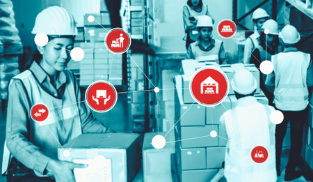 Smart warehouse management system with innovative internet of things technology to identify package...