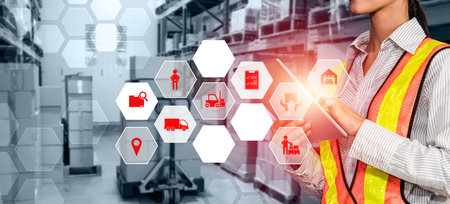 Smart warehouse management system with innovative internet of things technology to identify package...