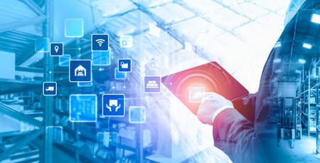 Smart warehouse management system with innovative internet of things technology to identify package...
