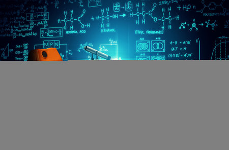 Robot arm AI analyzing mathematics for mechanized industry problem solving . Concept of robotics...