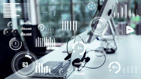 Business dashboard for financial data analysis envisional graphic . Marketing strategy concept .の写真素材
