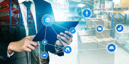 Smart warehouse management system with innovative internet of things technology to identify package...