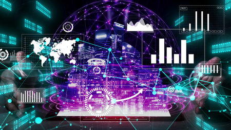 5G Communication Technology Wireless Internet Network for Global Business Growth, Social Media,...