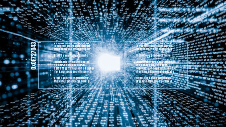 Software development, application programming code and tacit computer coding . Concept of smart...