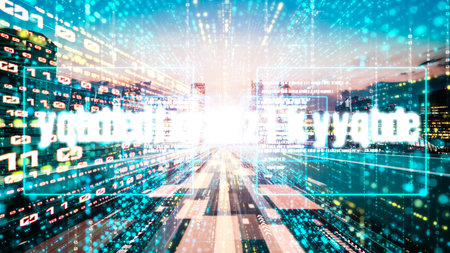 Software development, application programming code and tacit computer coding . Concept of smart...