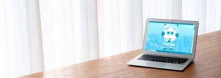 Chatbot software application for modish online business that automatically reply to customer questionsの写真素材