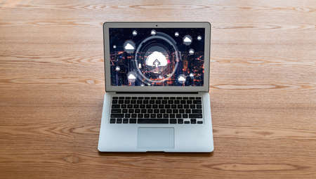 Cloud computing software for modish remote work and personal data storageの写真素材