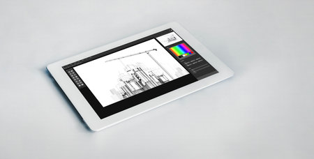 Architectural design modish software application for architect business and professional designerの写真素材