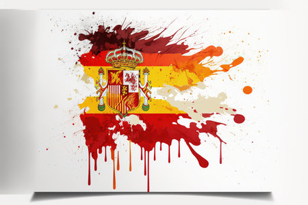 Image of watercolor splash and explosion abstract art . Admirable Generative AI image .の素材